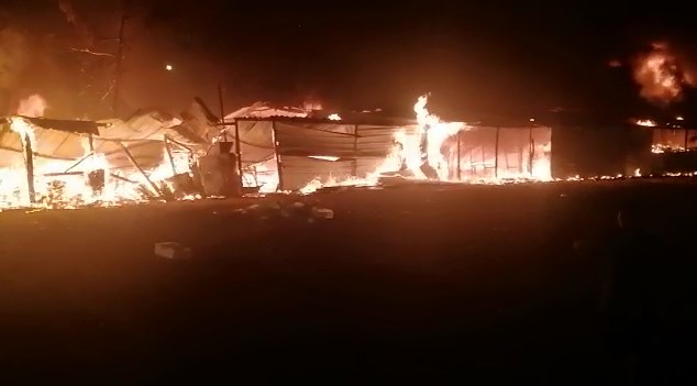 .حريق يلتهم السوق الشعبي ومشتل في