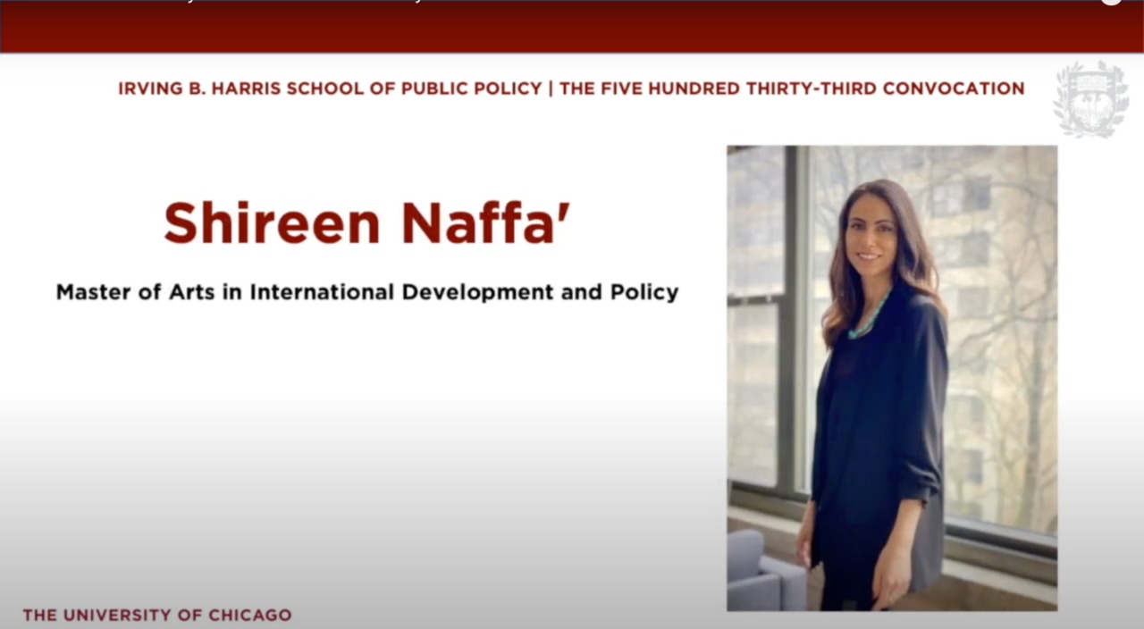 شيرين جهاد نفاع.. مبروك الماجستير في