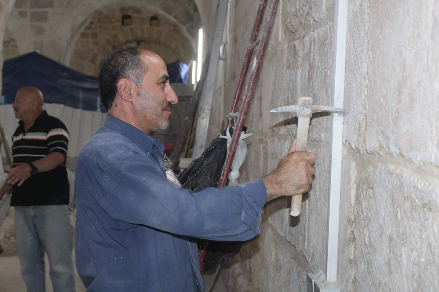 ترميم وصيانة داخل المسجد الأقصى (صور)