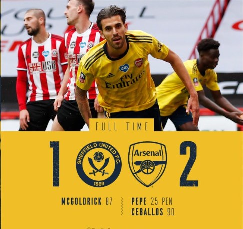 آرسنال يتأهل لنصف نهائي كأس الاتحاد