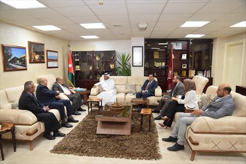 رئيس الجامعة الهاشمية يبحث التعاون المشترك