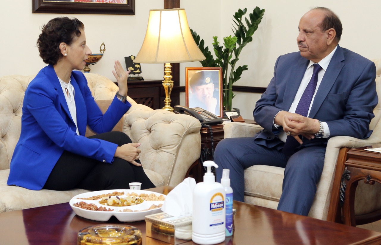 حماد يلتقي سفيرة الإتحاد الأوروبي