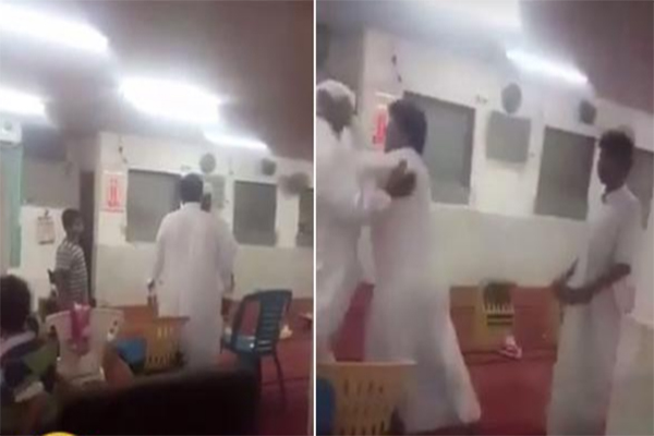 بالفيديو: الخلاف على مكان وضع كرسى