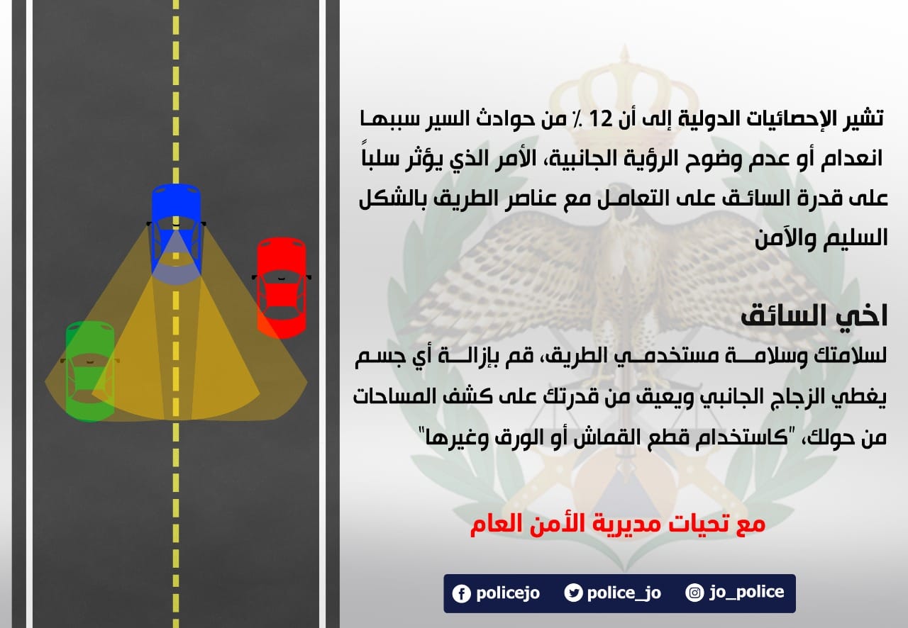 السير تحذر السائقين على الطرق في