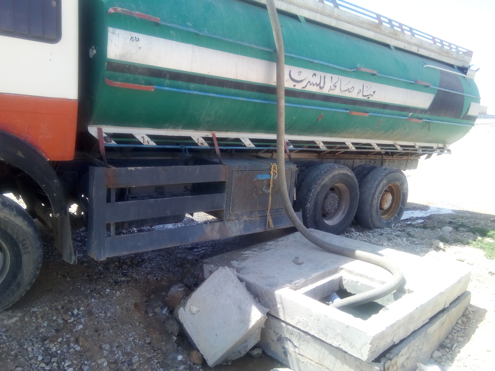 المياه : ضبط صهريج مياه يعتدي