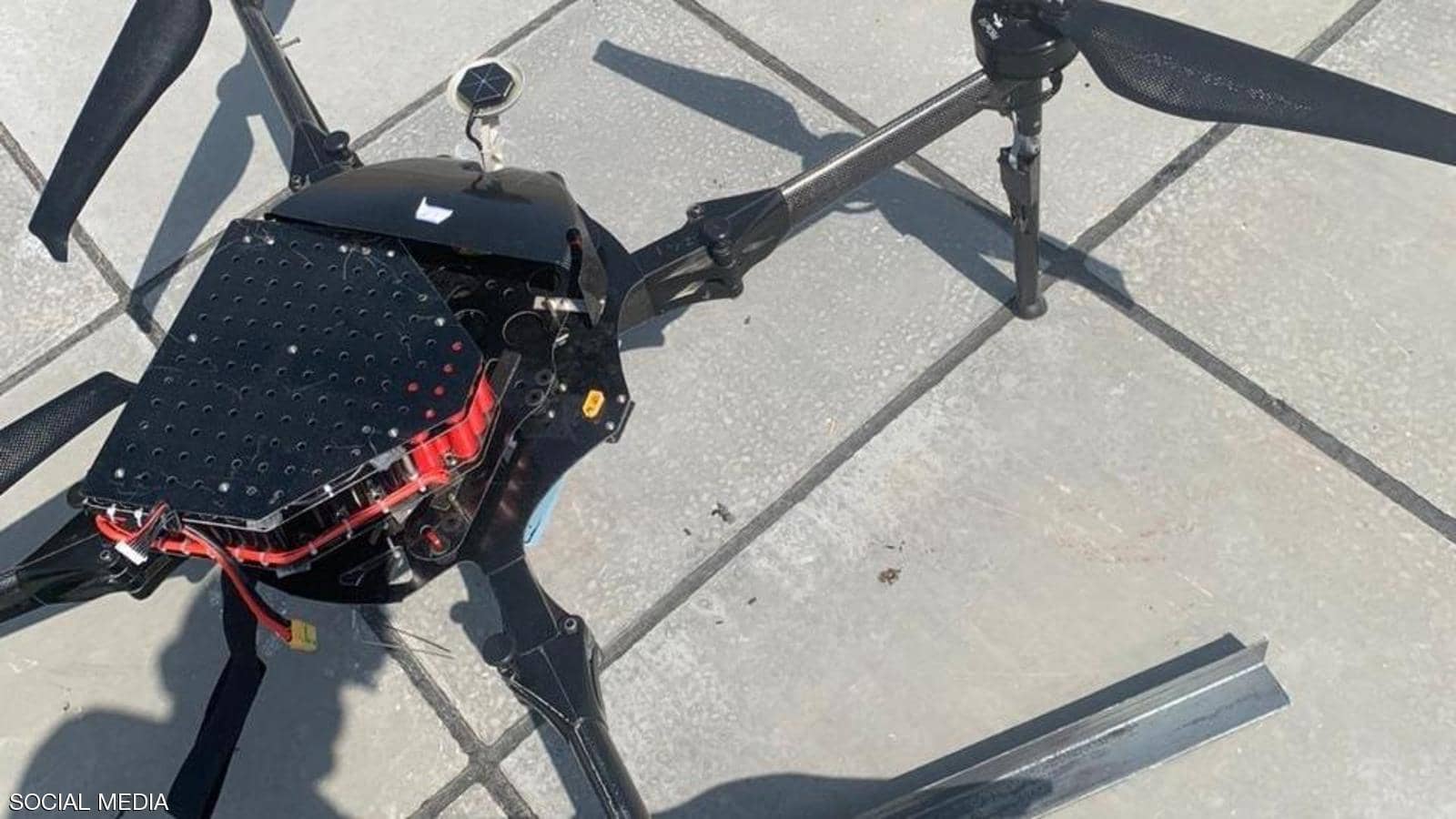 صور.. العثور على درون محملة بقنبلة