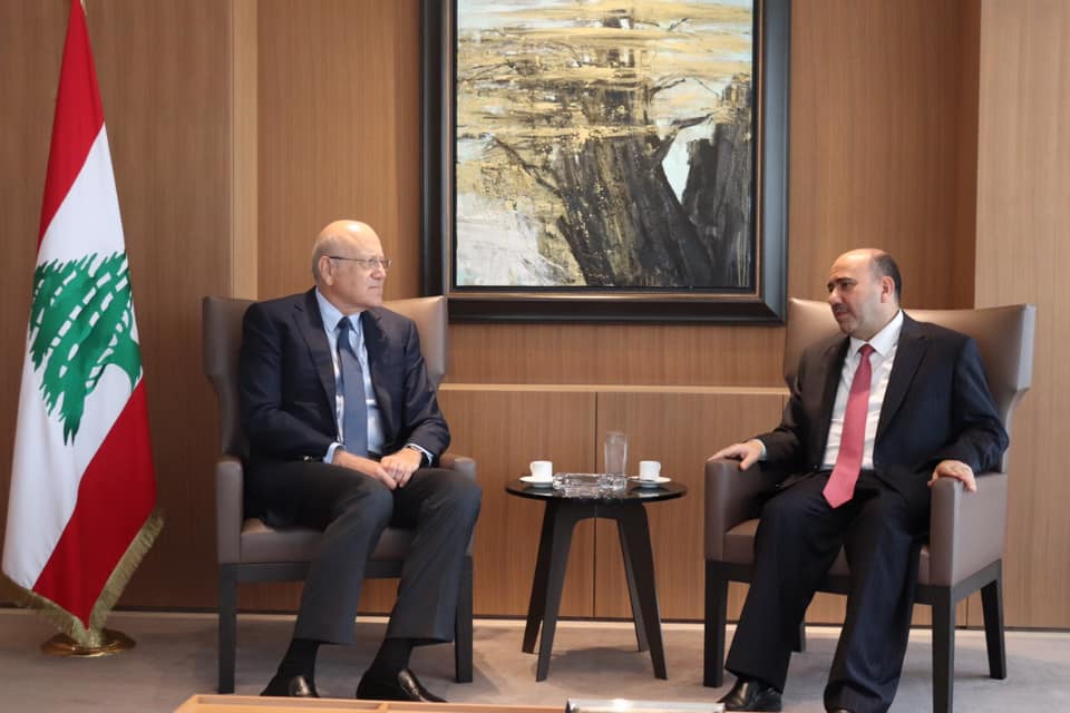 نجيب ميقاتي يلتقي سفير الأردن وليد