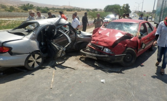 7 اصابات جراء حادث تصادم على