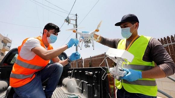 فلسطين: إيصال أدوية كورونا بالدرون