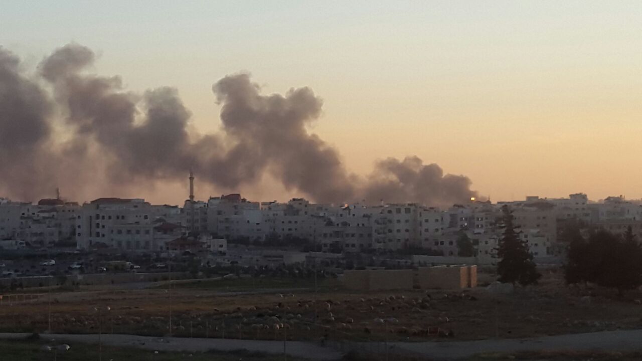 اخماد حريق ضخم بمنطقة المقابلين