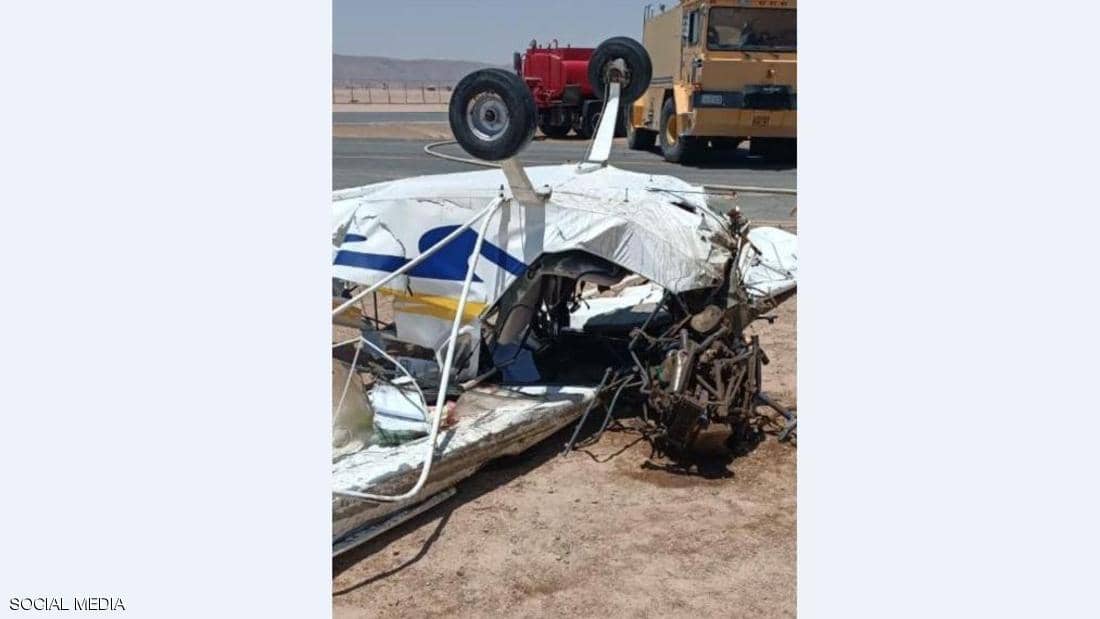 سقوط طائرة تدريب بمطار الجونة المصري..