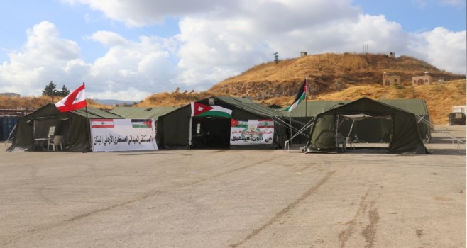 المستشفى الميداني الأردني في لبنان يبدأ