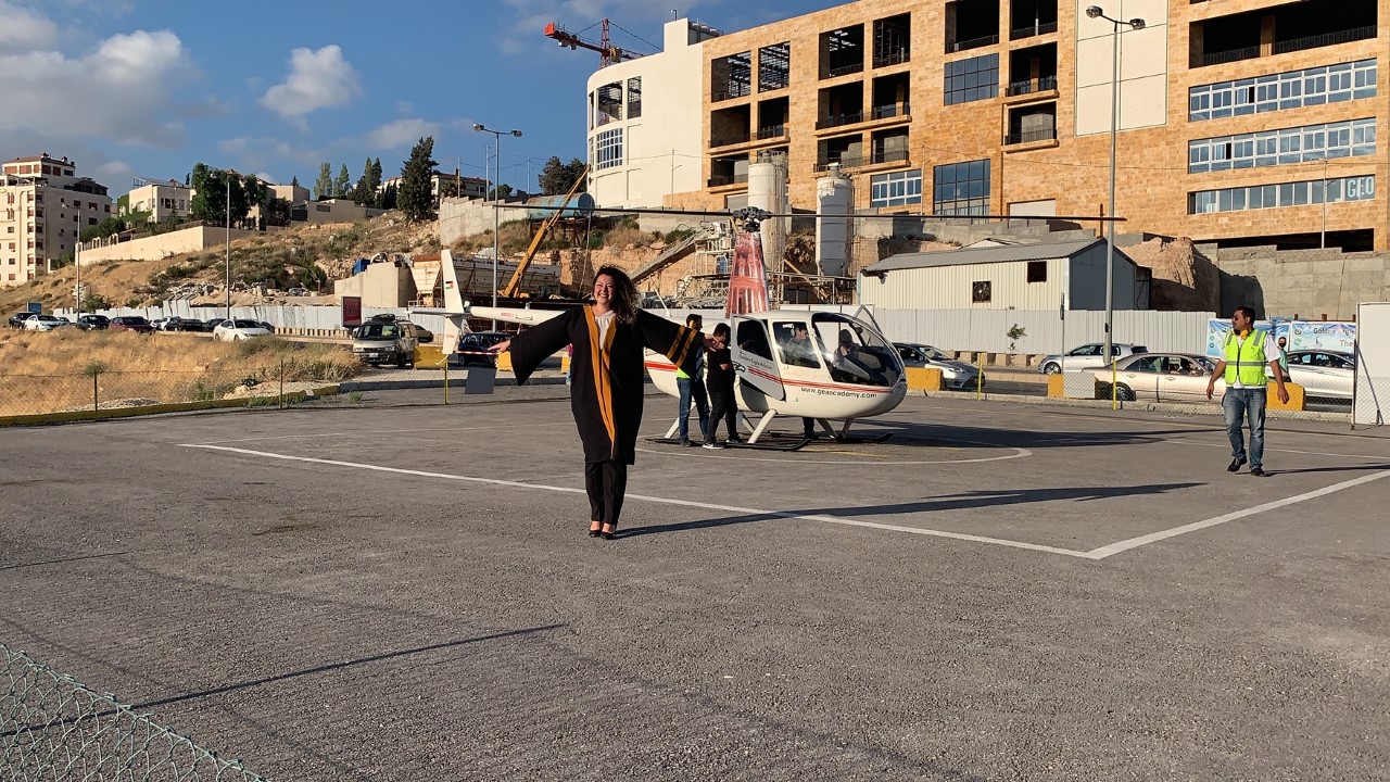 مبروك الماجستير لـ ياسمين الجراح بدرجة