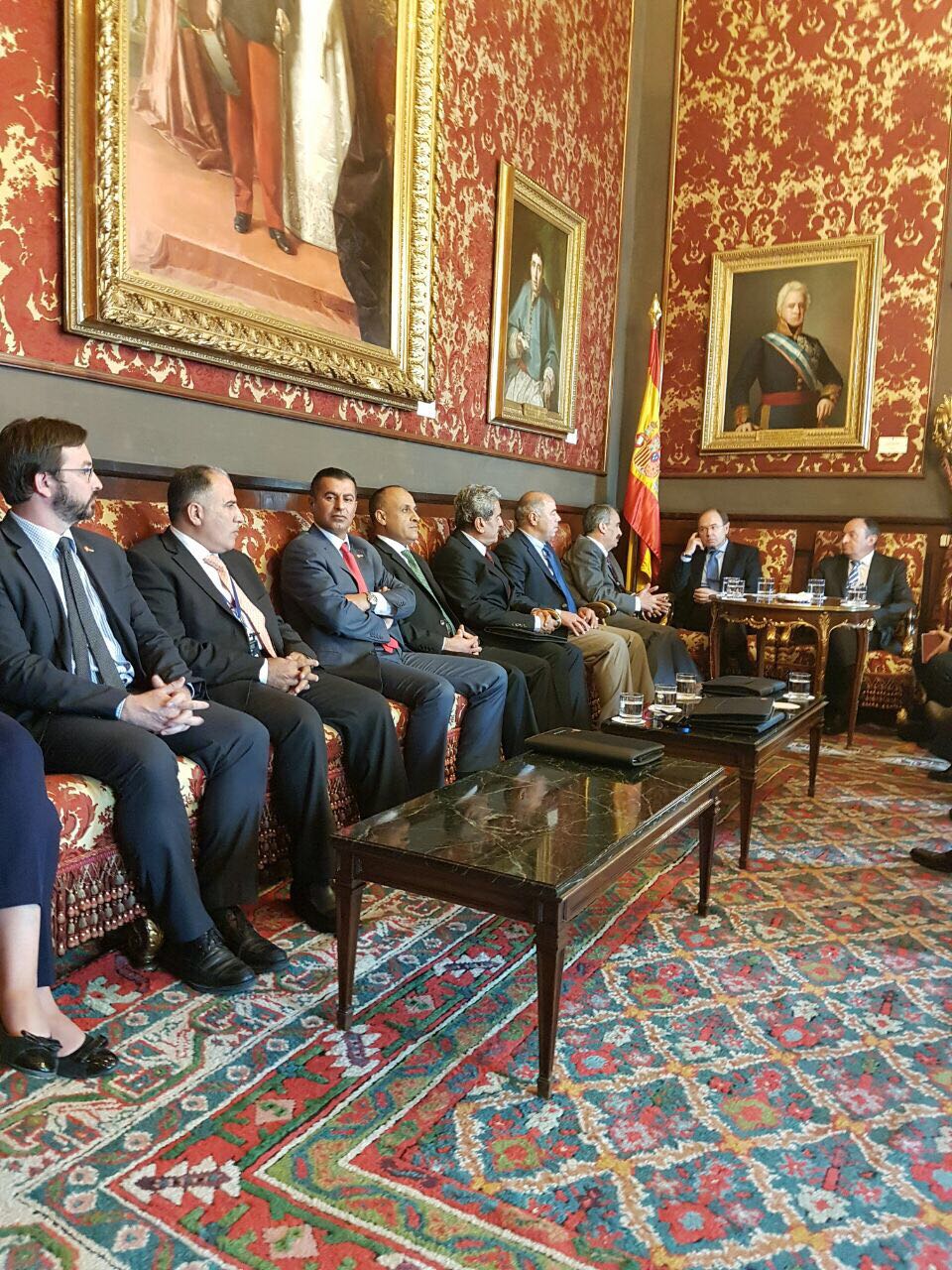 رئيس مجلس الشيوخ الإسباني يستقبل مبيضين