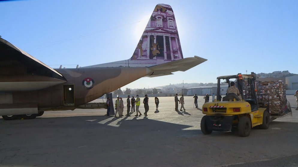 طائرة مساعدات أردنية ثالثة تصل العاصمة