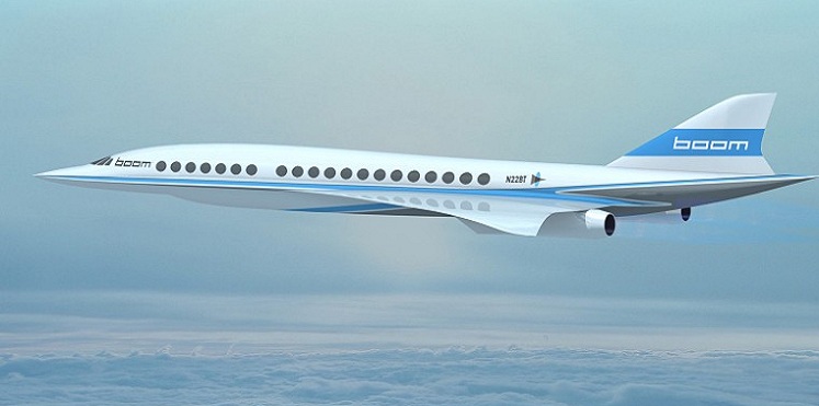 دبي تعرض طائرة “بووم” الأسرع من