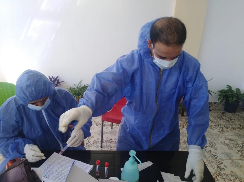 235 عينة فحص كورونا في لواء