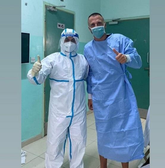 زوجة لوكاس تكشف تفاصيل إصابته