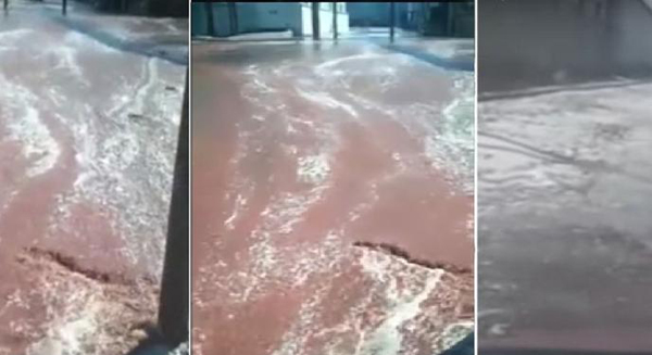 بلدة روسية تغرق بالعصير .. (فيديو)