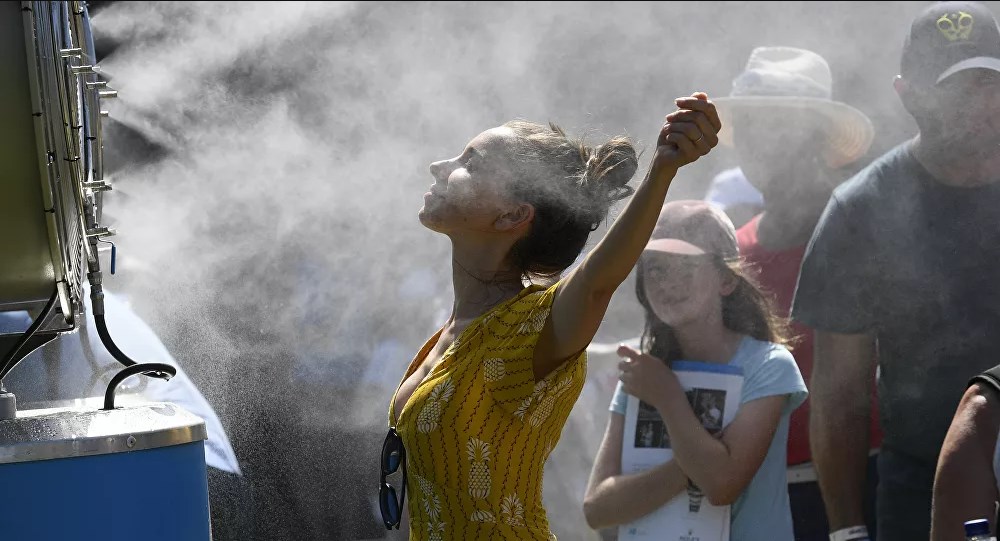 أعلى درجة حرارة في محطة الأزرق..