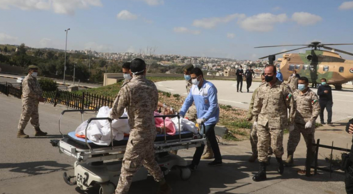 القوات المسلحة الأردنية تخلي أحد مرتبات