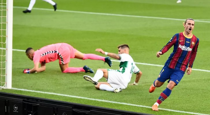 غريزمان يقود برشلونة للفوز بكأس جوان