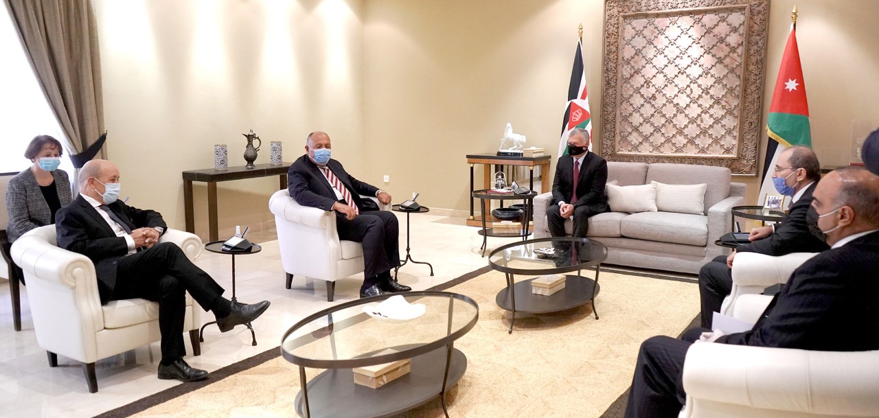 الملك: موقف الأردن ثابت تجاه القضية