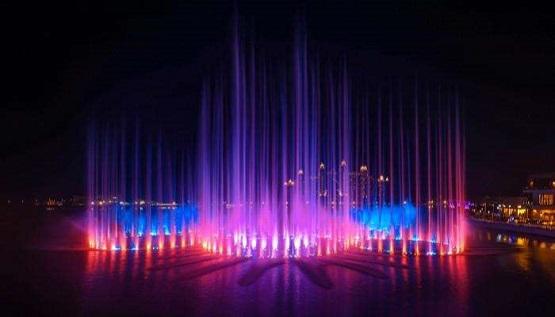 إطلاق أكبر نافورة بالعالم في دبي