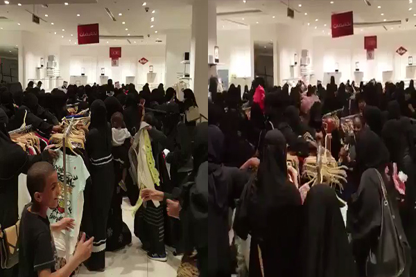 فيديو: هجوم جنوني لمتسوقات على الملابس