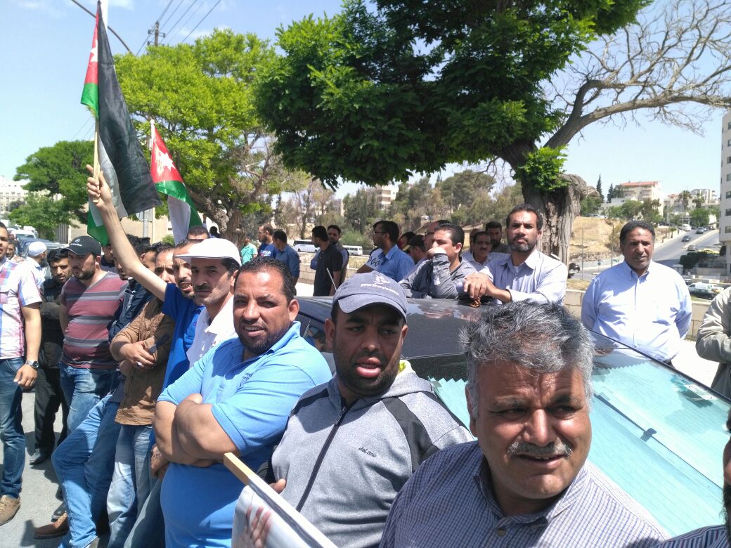 اعتصام لعمال شركة الكوابل في المفرق