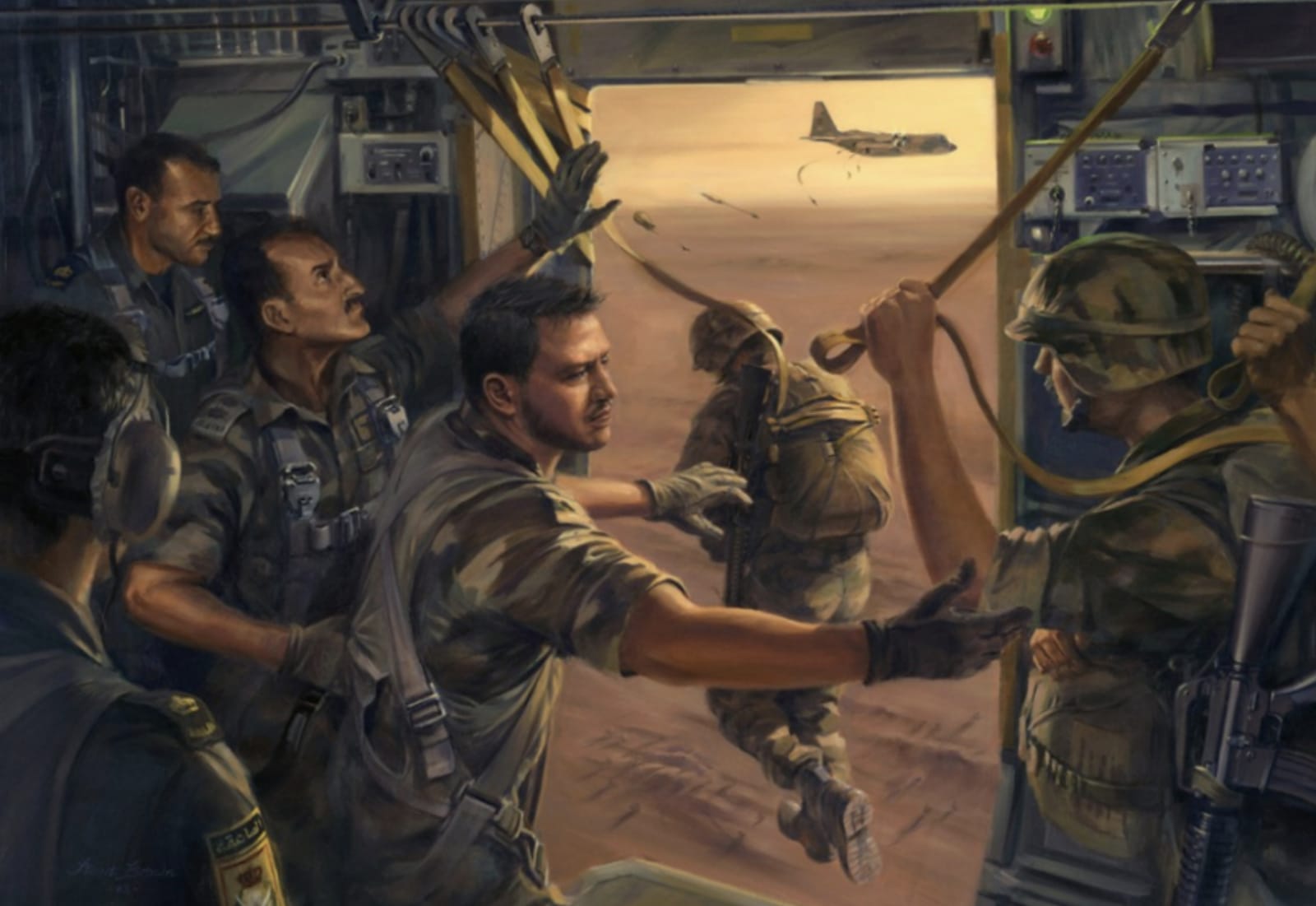 صورة للملك بريشة رسام بريطاني