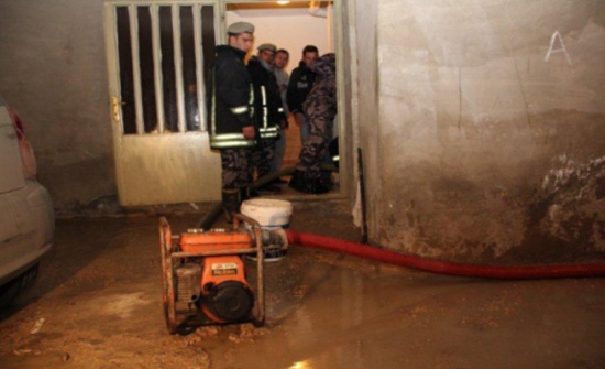 الدفاع المدني يتعامل مع عدد من