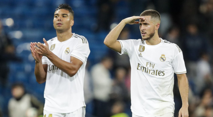 ريال مدريد يعلن إصابة هازار وكاسيميرو