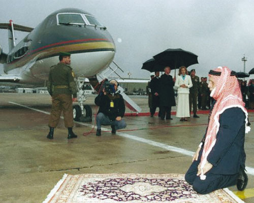 الحسين بن طلال في قلوب القطريين