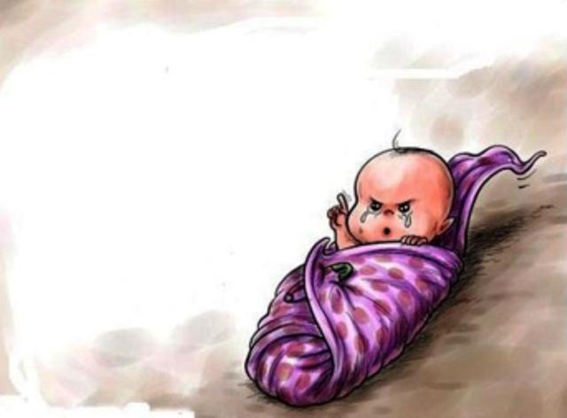 العثور على طفل حديث الولادة في