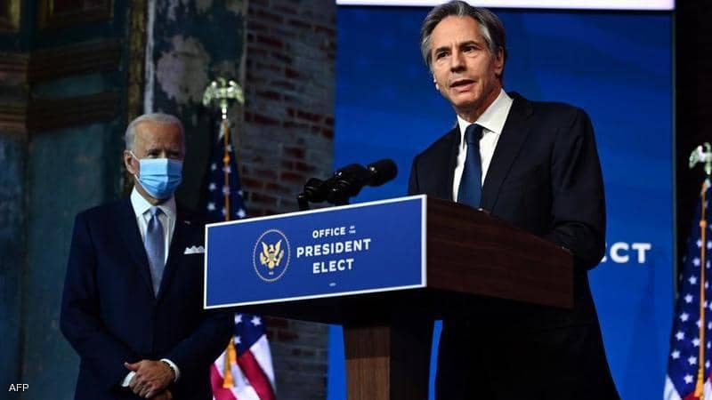 مرشح بايدن للخارجية يدعو للتعاون لمعالجة