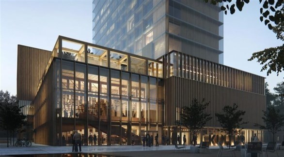 السويد تبني أعلى مبنى خشبي في