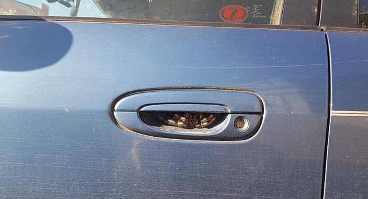 فتحت باب سيارتها فصدمت من هول