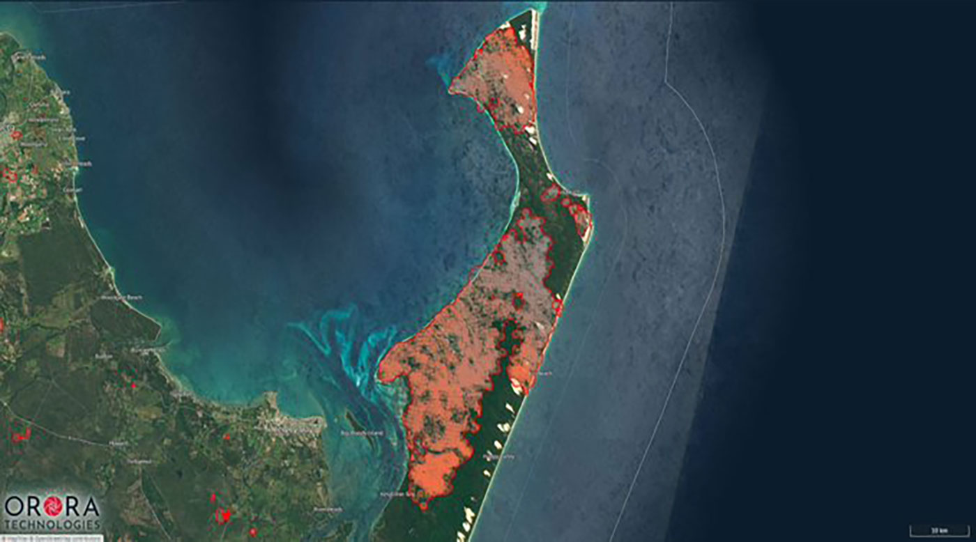 الأمطار تطفىء حريقا مشتعلا منذ أسابيع