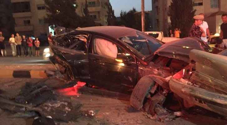 بالفيديو: لحظة وقوع حادث مروع في