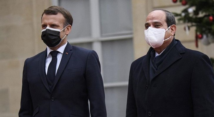 السيسي يتمنى الشفاء لماكرون