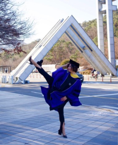 حصلت على الماجستير في الإدارة الرياضية..