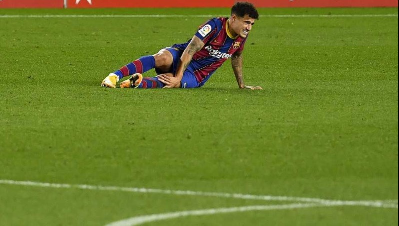 برشلونة يعلن مدة غياب كوتينيو