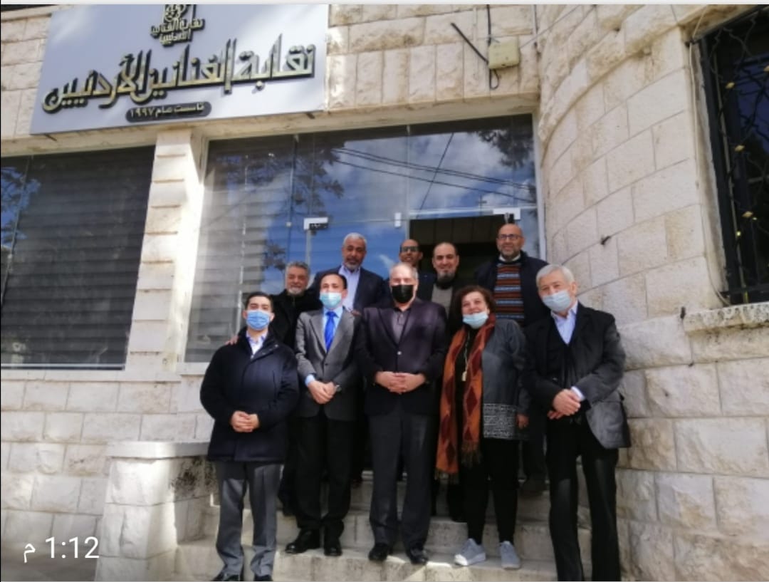 ناصر جودة في نقابة الفنانين الأردنيين