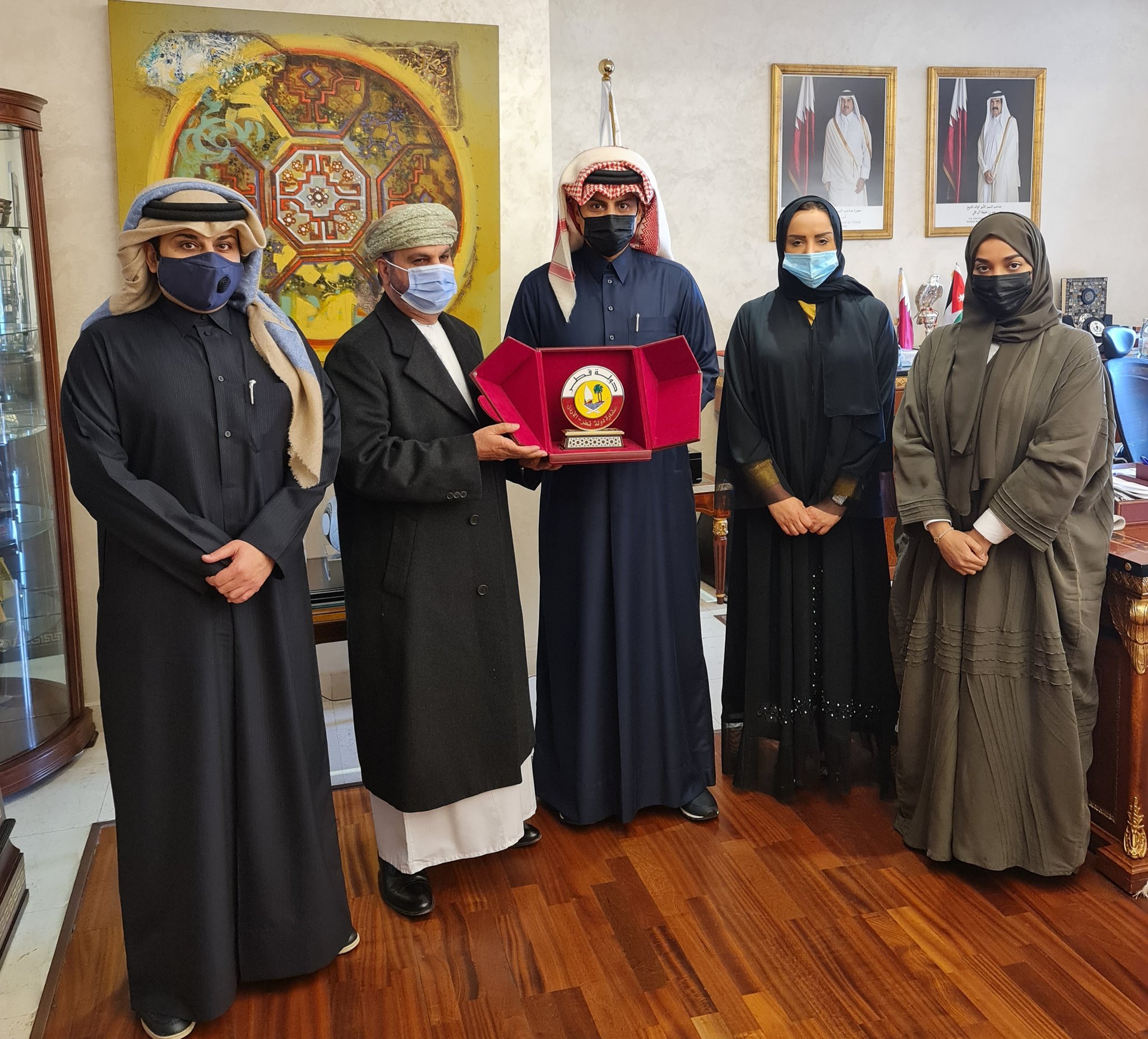 الشيخ سعود آل ثاني يستقبل هلال