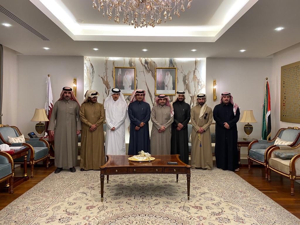 السفير آل ثاني يودّع المستشار عبد