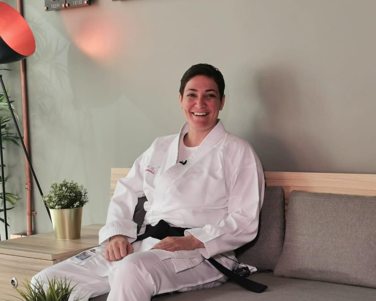 منار شعث تحصل على الحزام الاسود