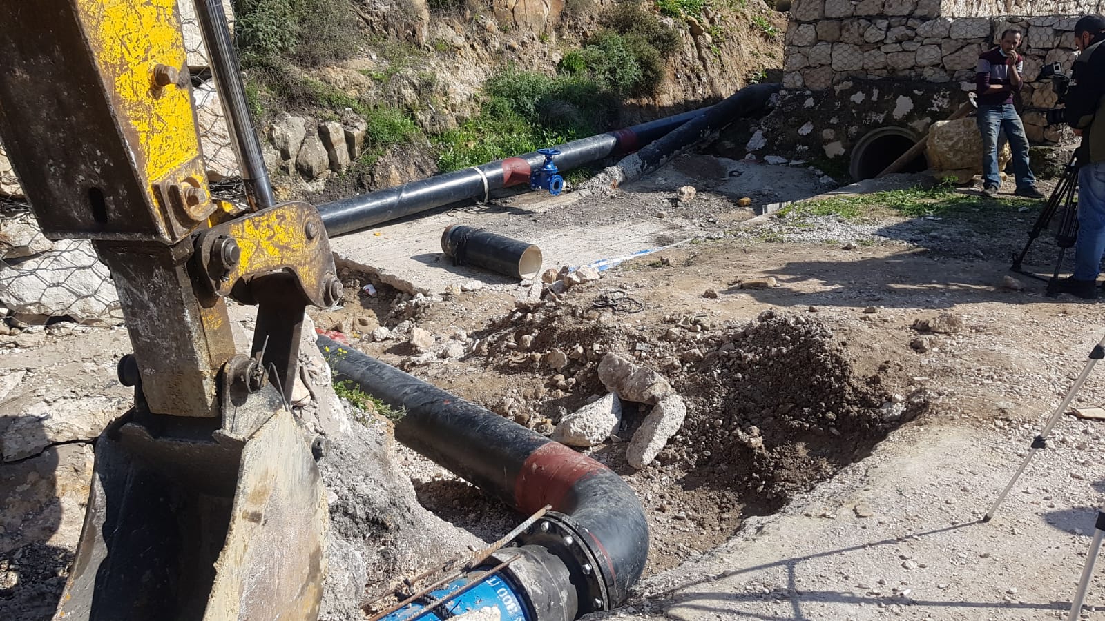 المياه: الانتهاء من اعمال الخط الناقل