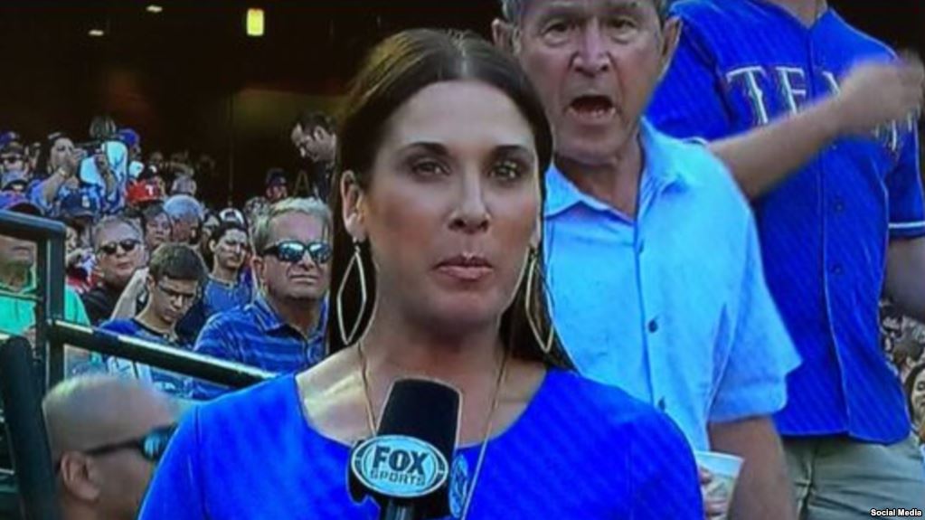 شاهد.. الرئيس الأميركي الأسبق جورج بوش