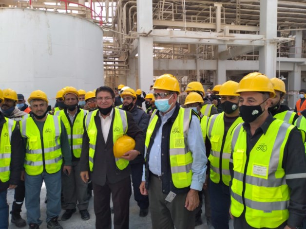 الذنيبات يفتتح مشروع توسعة مصانع الشركة